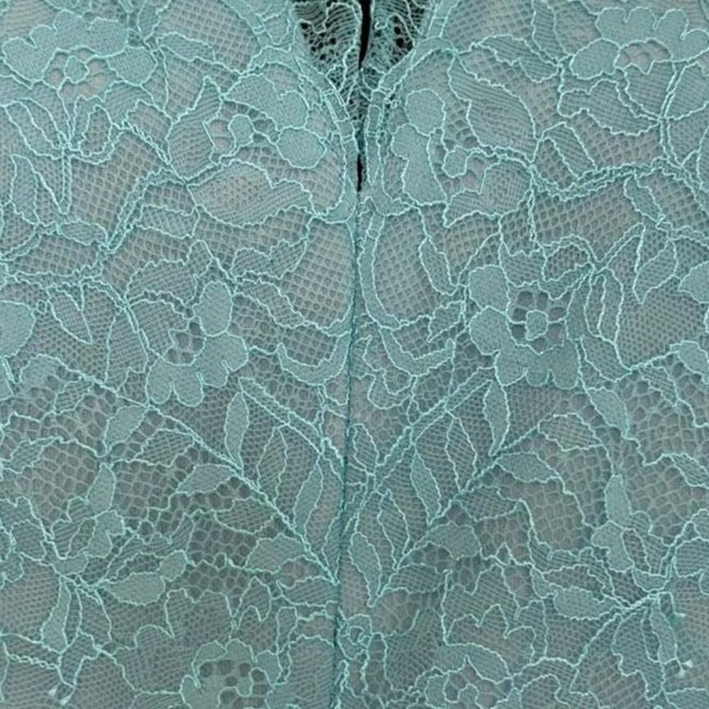Marchesa Notte Blue Lace & Floral Sequin Embellished Midi Sheath Dress 18 NWT - Picture 12 of 16